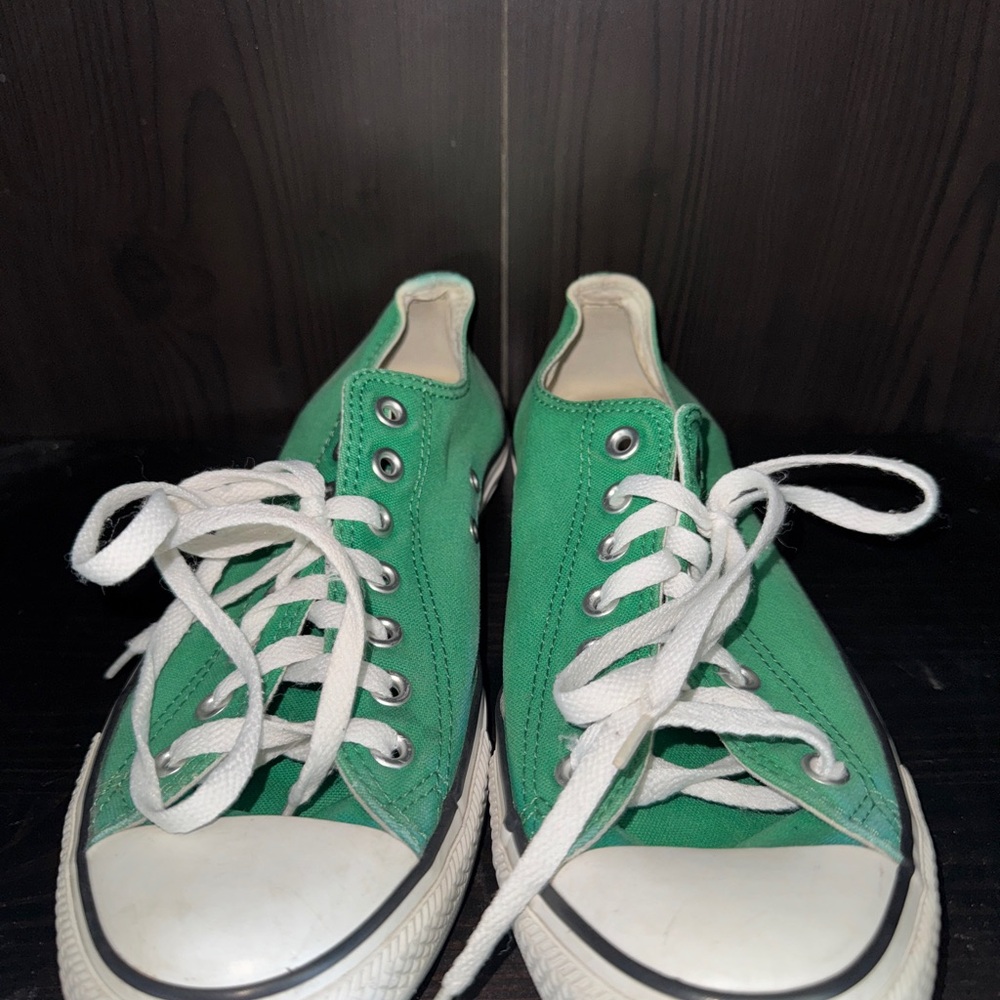 Converse Green Canvas Sneakers
